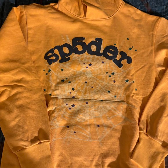SP5DER Classic Hoodie in Yellow - Picture 3 of 6